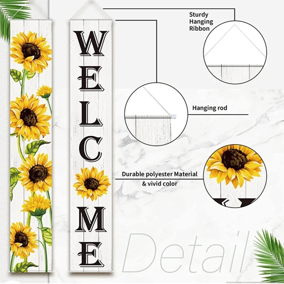 Sunflower Welcome Sign NWT - Picture 3 of 4